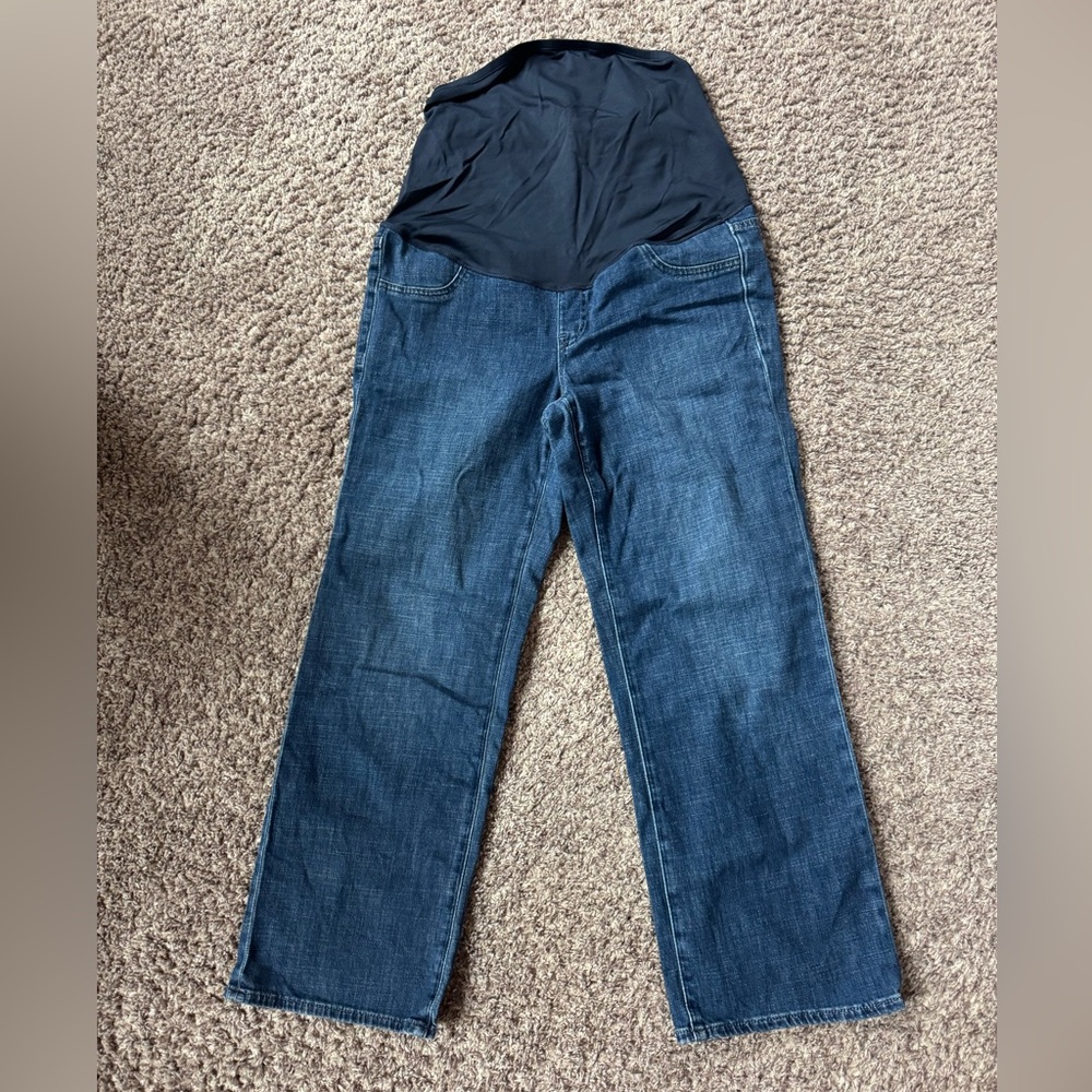 Maternity wide-leg jean